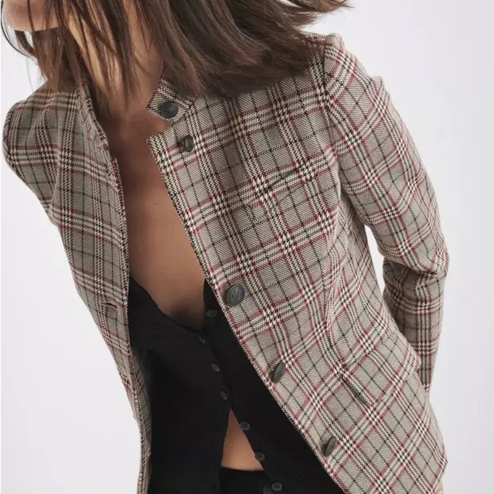 Slade Plaid Italian Cotton Blazer rag & bone